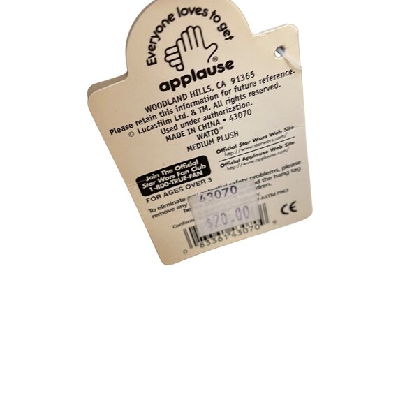 Star Wars Episode I Watto Bendable Plush Toy Applause Medium 13" Collectible - Picture 5 of 11